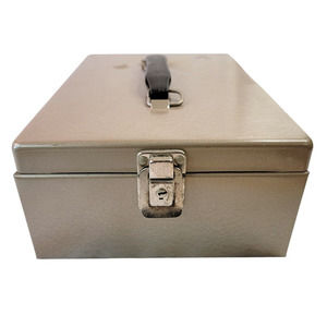 Vintage Rockaway Metal Cash/Lock Box with 2 Keys Clean